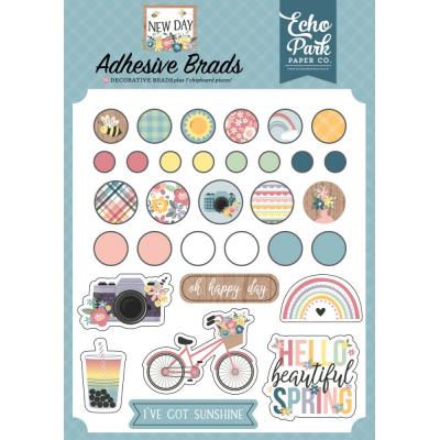 Echo Park New Day Embellishments - Adhesive Brads